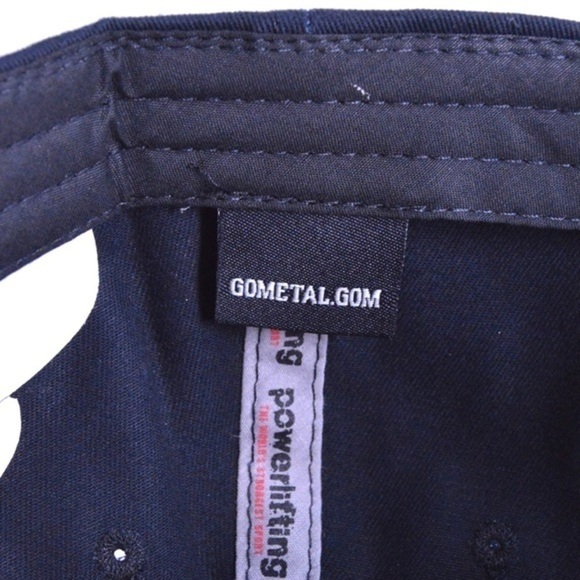 NWOT Black Metal Powerlifting Cotton Hat, One Size, Adjustable - Picture 8 of 9